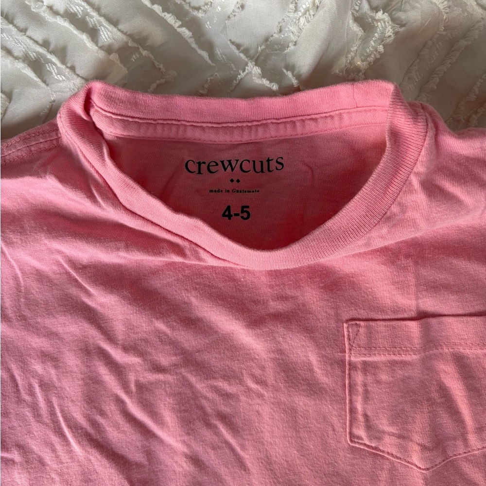 Crewcuts Vibrant Pink Tee with Pocket